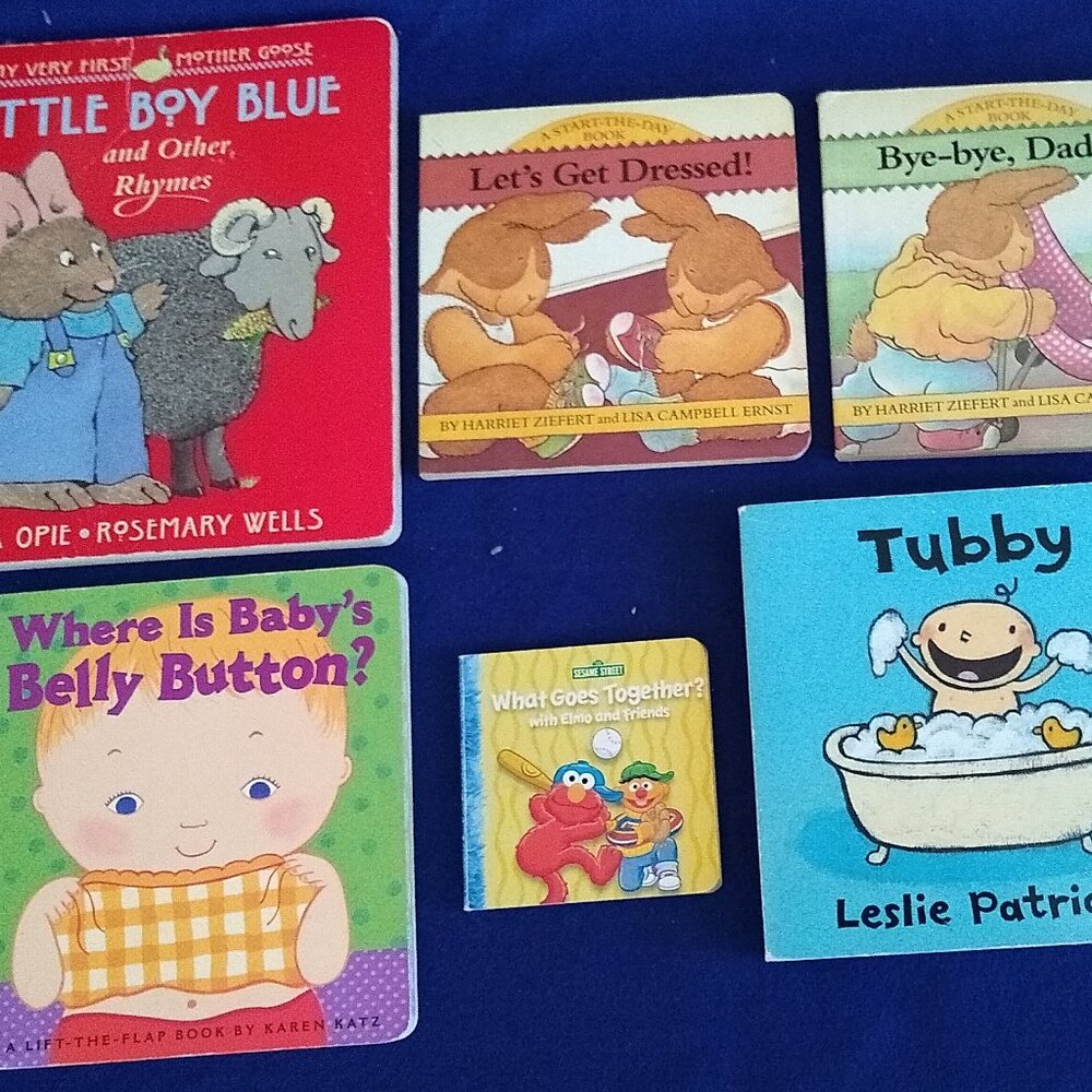 Little Boy Blue, Belly Button, let's get dresses! bye bye Daddy! Tubby, together